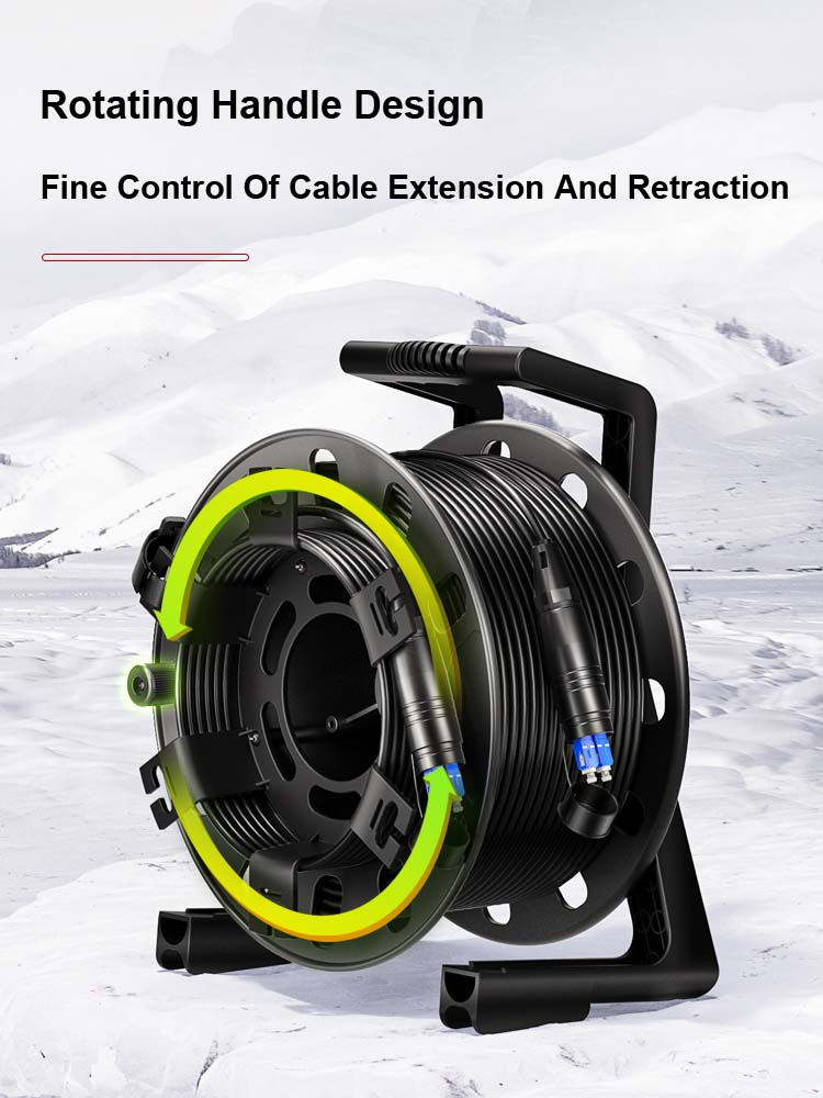 AMPCOM TPU Handheld Fiber Optic Cable Laydown Cart Lightweight Fiber Optic Cable Laydown Cart