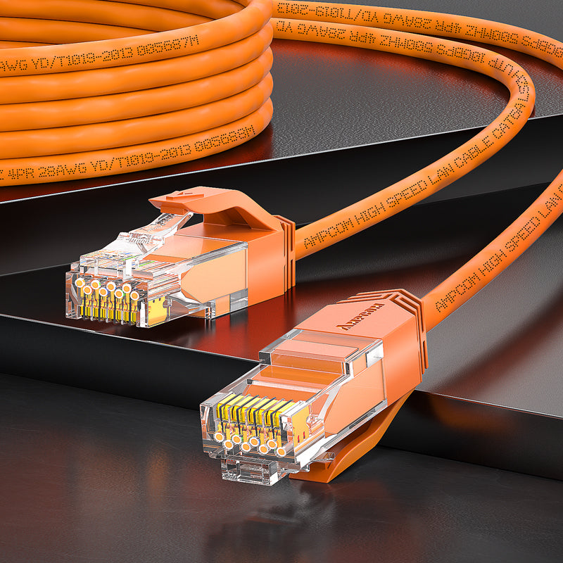 AMPCOM Cat6a 28AWG UTP Ultra-Slim LSZH Patch Cable for High-density Data Center Cabling