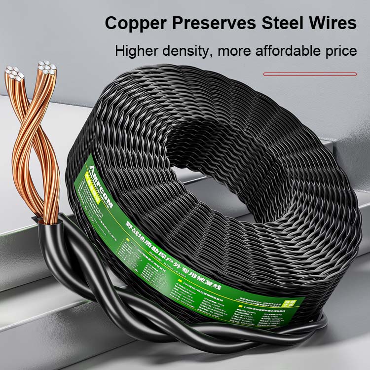 AMPCOM Outdoor Communication Field Cable , Twisted Pair Cables