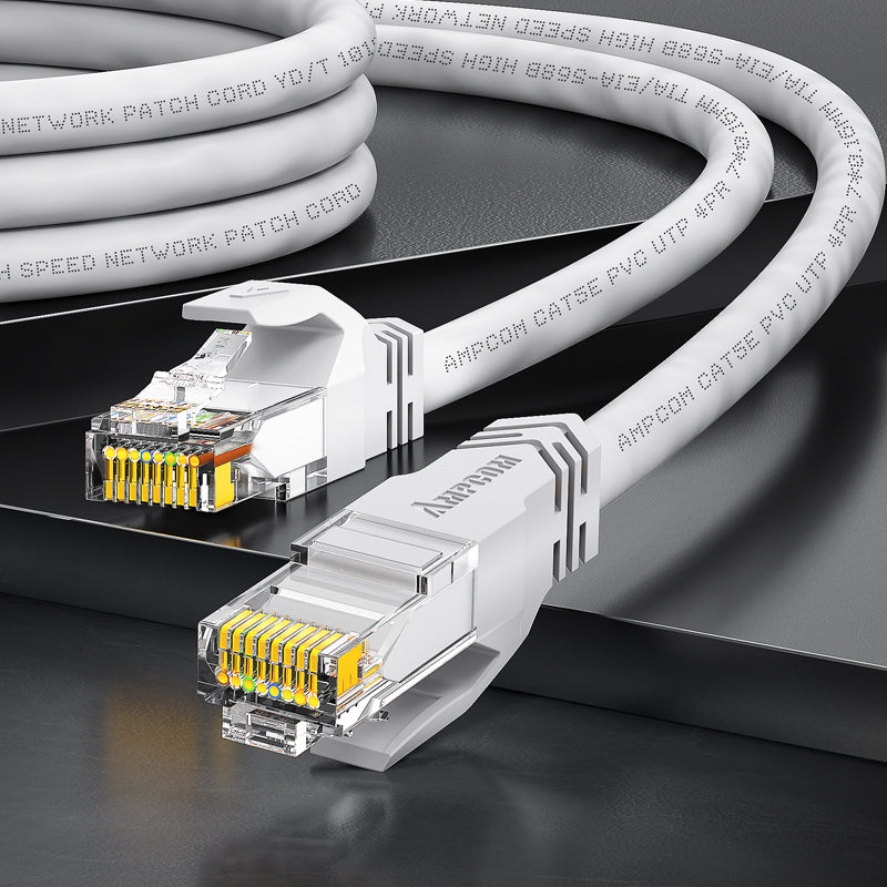 AMPCOM CAT5e Unshielded (UTP) PVC Network Patch Cable for Home or Data Center