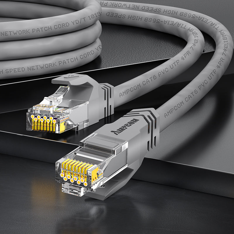 AMPCOM CAT6 Unshielded (UTP) PVC Network Patch Cable for Home or Data Center