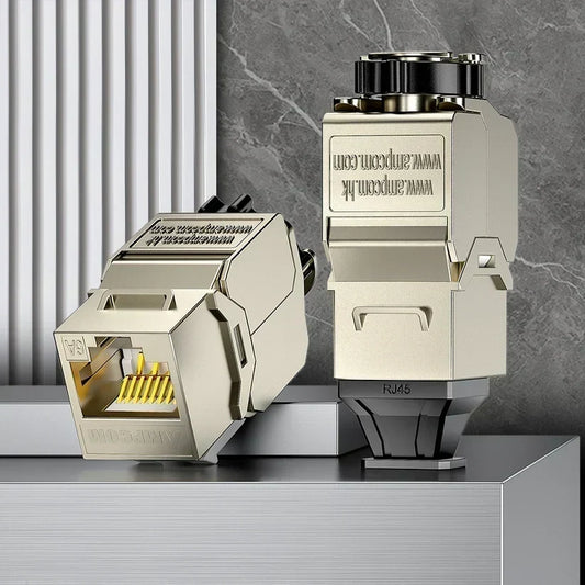 AMPCOM Blog-How to Terminate Cat6a Keystone Jacks: Shielded vs Unshielded Complete Guide