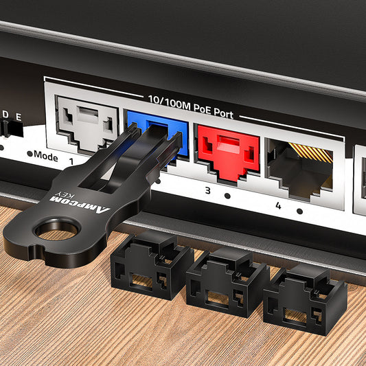 AMPCOM Blog-RJ45 Port Lock vs. Network Module Lock