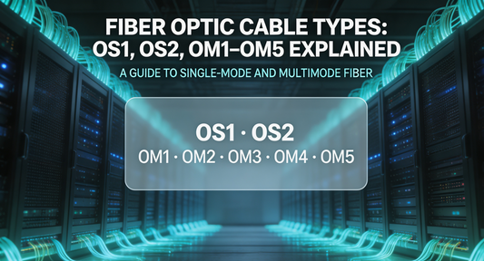 AMPCOM Blog-Fiber Optic Cable Types: OS1, OS2, OM1-OM5 Explained