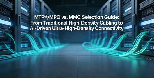 AMPCOM-Blog MTP®/MPO vs. MMC Selection Guide: From Traditional High-Density Cabling to AI-Driven Ultra-High-Density Connectivity