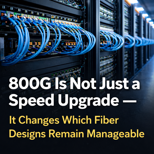 Quais arquiteturas de fibra óptica param de escalar de forma limpa em 800G?