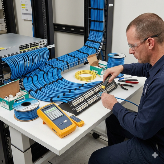 Dados de testes revelam: a vida útil real de cabos de rede 23AWG em ambientes PoE++