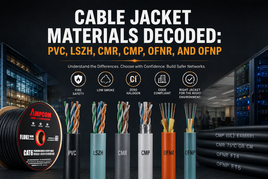AMPCOM Blog-Cable Jacket Materials Decoded: PVC, LSZH, CMR, CMP, OFNR, and OFNP