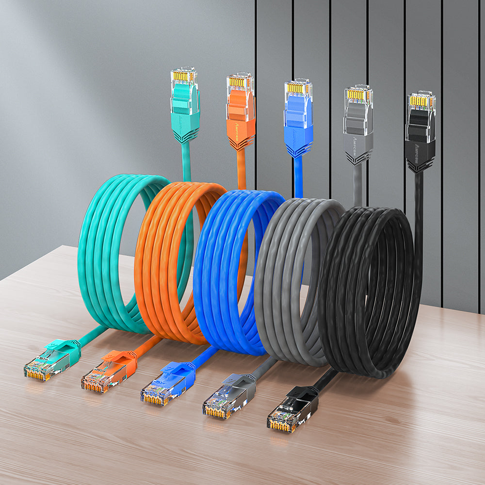 Cabo de conexão AMPCOM Cat6a 28AWG UTP Ultra-Slim LSZH