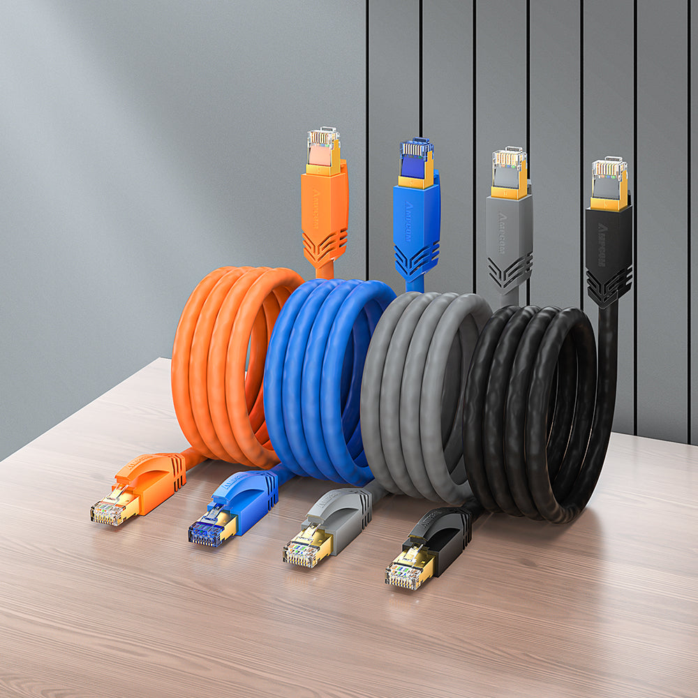 Cabo de conexão AMPCOM Cat8 S/FTP 24AWG LSZH