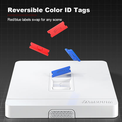 AMPCOM A86 Series CAT6/CAT6A Single-Port Network Faceplate