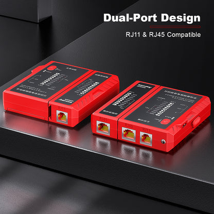 AMPCOM Network Cable Tester for RJ45 Ethernet & RJ11 Telephone Line Testing