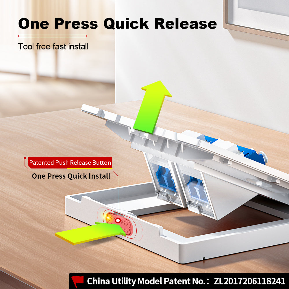 AMPCOM X86 Series Single-Port Fiber-Optic Integrated Faceplate – Without Adapter