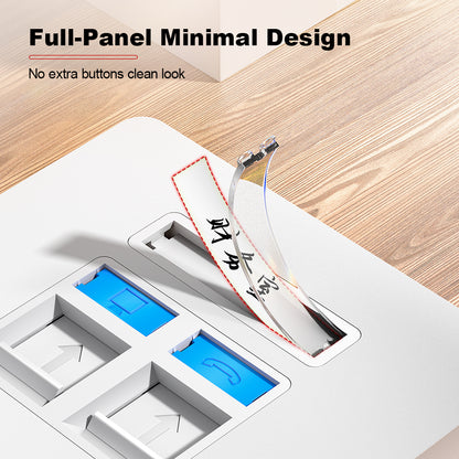 AMPCOM P86 Series CAT6/CAT6A Dual-Port Network Faceplate