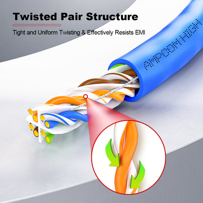 AMPCOM Cat6 Ethernet Bulk Cable