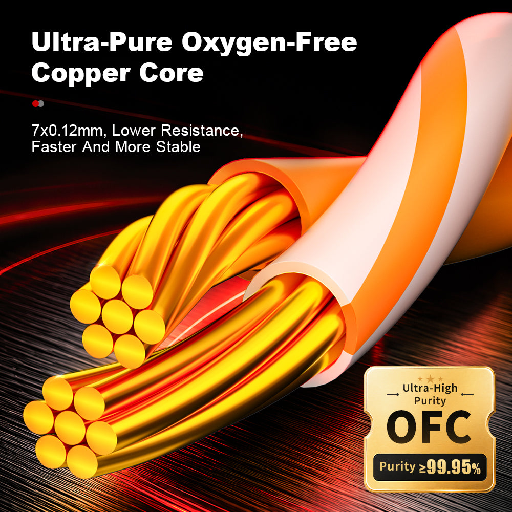 AMPCOM Cat6a 28AWG UTP Ultra-Flexible Ultra-Slim Flame-Retardant Patch Cords for High-density Data Center Cabling