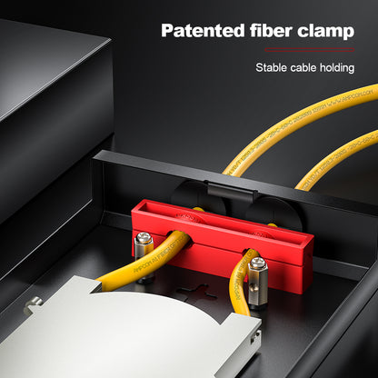 AMPCOM Desktop Fiber Optic Terminal Box, 8 Port SC Simplex, Single Mode, with Pigtails & Flanges