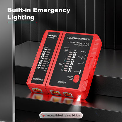 AMPCOM Network Cable Tester for RJ45 Ethernet & RJ11 Telephone Line Testing