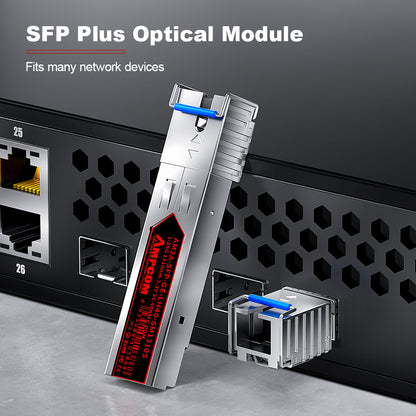 AMPCOM 1000BASE-BX SC BiDi SFP Transceiver, Single-Mode Single-Fiber