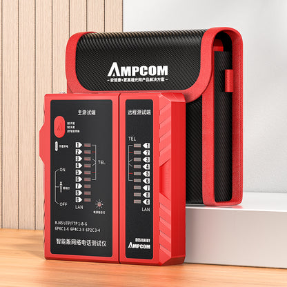 AMPCOM Network Cable Tester for RJ45 Ethernet & RJ11 Telephone Line Testing
