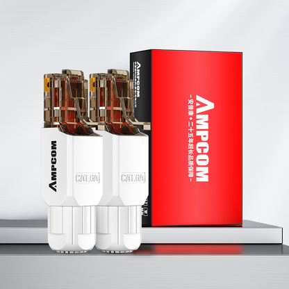 AMPCOM Cat6a Unshielded Tool-Free RJ45 Connector for 23-26 AWG Unshielded Ethernet Cable
