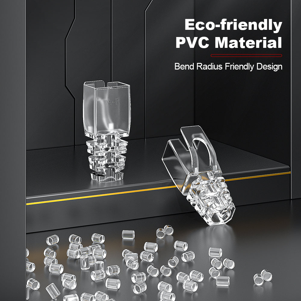 AMPCOM RJ45 Connector Plug Covers 8.0mm for CAT6a/CAT7/CAT8 Ethernet Network Cable