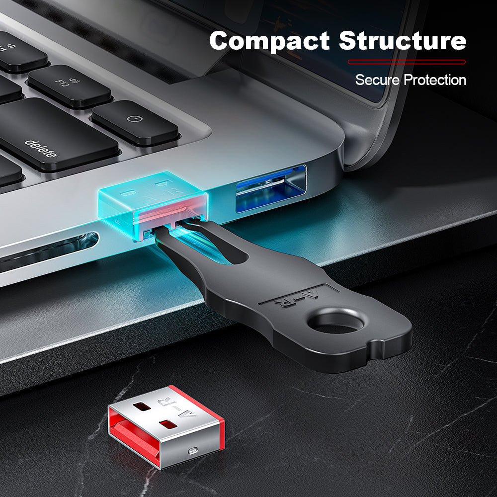 AMPCOM USB Port Lock with Key, USB Metal Port Lock Blocker for PC ...
