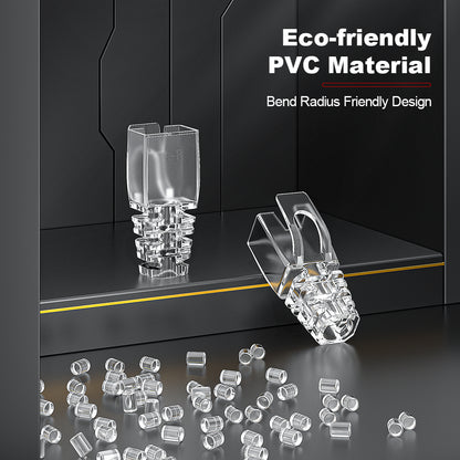 AMPCOM RJ45 Connector Plug Covers 7.5mm for CAT6a/CAT7 Ethernet Network Cable