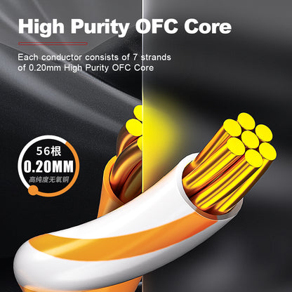 AMPCOM Cat8 S/FTP 24AWG LSZH Patch Cable for Data Center Cabling or Surveillance System Wiring