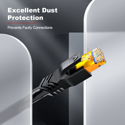 AMPCOM RJ45 Connector Plug Covers 7.5mm for CAT6a/CAT7 Ethernet Network Cable