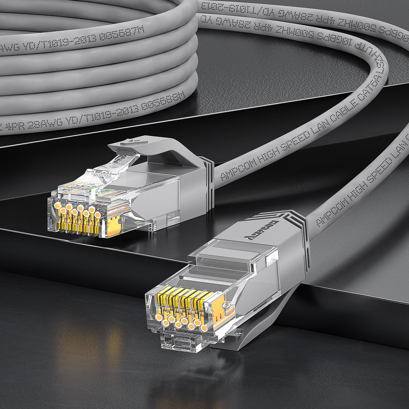 AMPCOM Cat6a 28AWG UTP Ultra-Slim LSZH Patch Cable for High-density Data Center Cabling