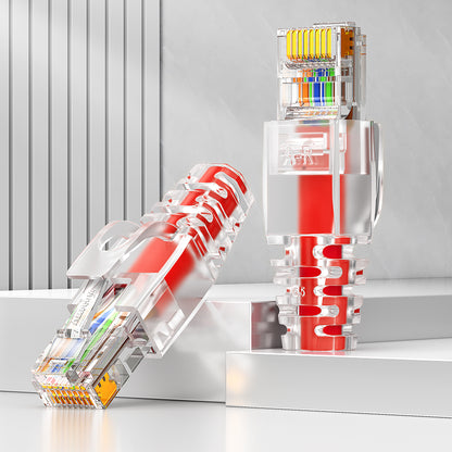 AMPCOM RJ45 Connector Plug Covers 6.5mm for CAT5E/CAT6 Ethernet Network Cable