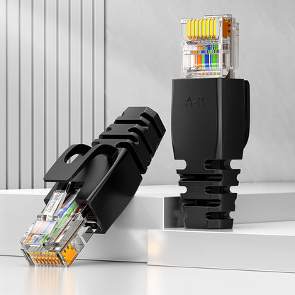 AMPCOM RJ45 Connector Plug Covers 6.5mm for CAT5E/CAT6 Ethernet Network Cable