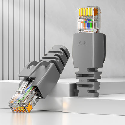 AMPCOM RJ45 Connector Plug Covers 6.5mm for CAT5E/CAT6 Ethernet Network Cable