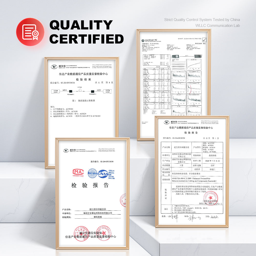 AMPCOM 1U 48-Port Unshielded 180° Punch-Down Keystone Patch Panel, 19-inch Rack Mount with Cable Management Rings