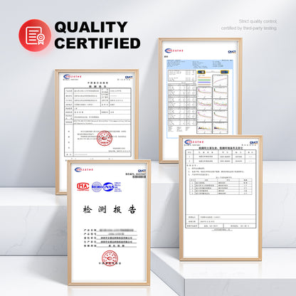 AMPCOM CAT6a Unshielded Tool-less Keystone Jack With Ratchet Lock Design, Black Shell
