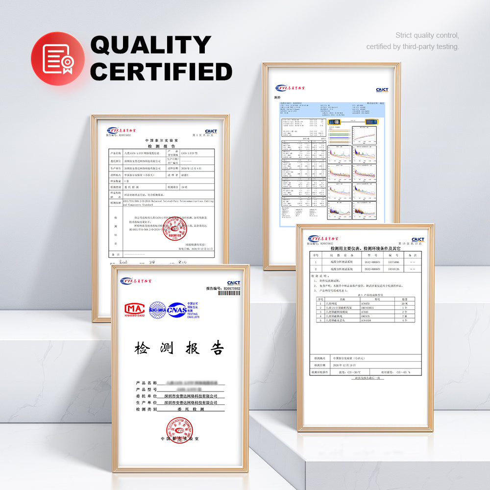 AMPCOM 1U 48-Port Shielded Tool-Less Keystone Patch Panel, 19-inch Rack Mount with Cable Management Rings