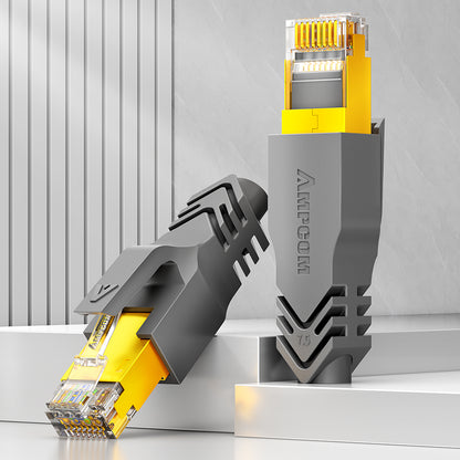 AMPCOM RJ45 Connector Plug Covers 7.5mm for CAT6a/CAT7 Ethernet Network Cable