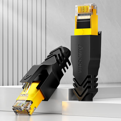 AMPCOM RJ45 Connector Plug Covers 8.0mm for CAT6a/CAT7/CAT8 Ethernet Network Cable