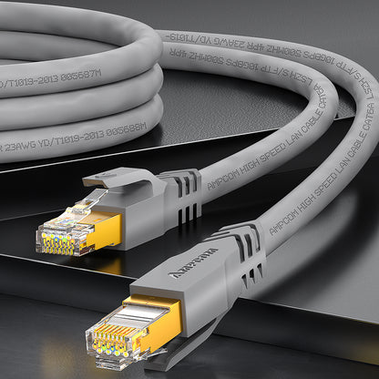 AMPCOM Cat6a S/FTP 24AWG LSZH Patch Cable for Data Center Cabling or Surveillance System Wiring