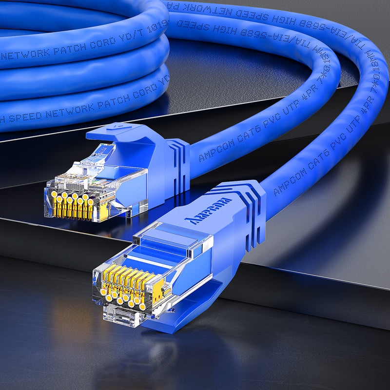 AMPCOM CAT6 Unshielded (UTP) PVC Network Patch Cable  for Home or Data Center