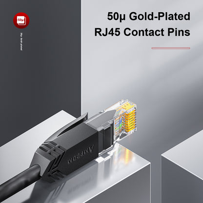 AMPCOM CAT6 UTP 24AWG LSZH Patch Cable for Data Center Cabling or Surveillance System Wiring