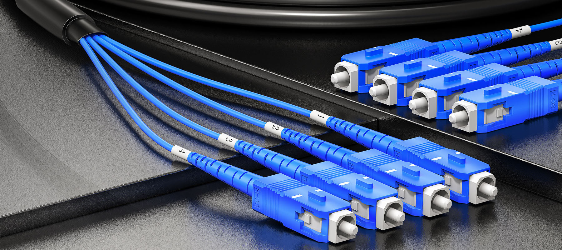 A terminação de fábrica de precisão garante um desempenho consistente do conector.