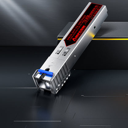 AMPCOM SC SFP-1.25G Optical Transceiver, Single-Mode Single-Fiber, Type A, 1000BASE-BX BiDi, SC Simplex, DDM