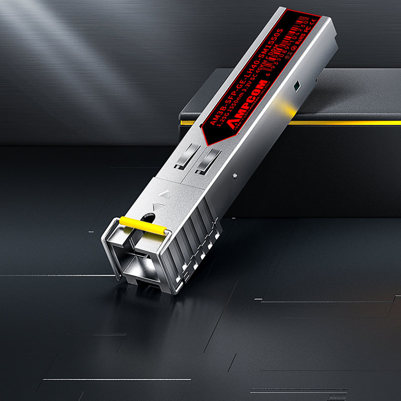 AMPCOM SC SFP-1.25G Optical Transceiver, Single-Mode Single-Fiber, Type A, 1000BASE-BX BiDi, SC Simplex, DDM