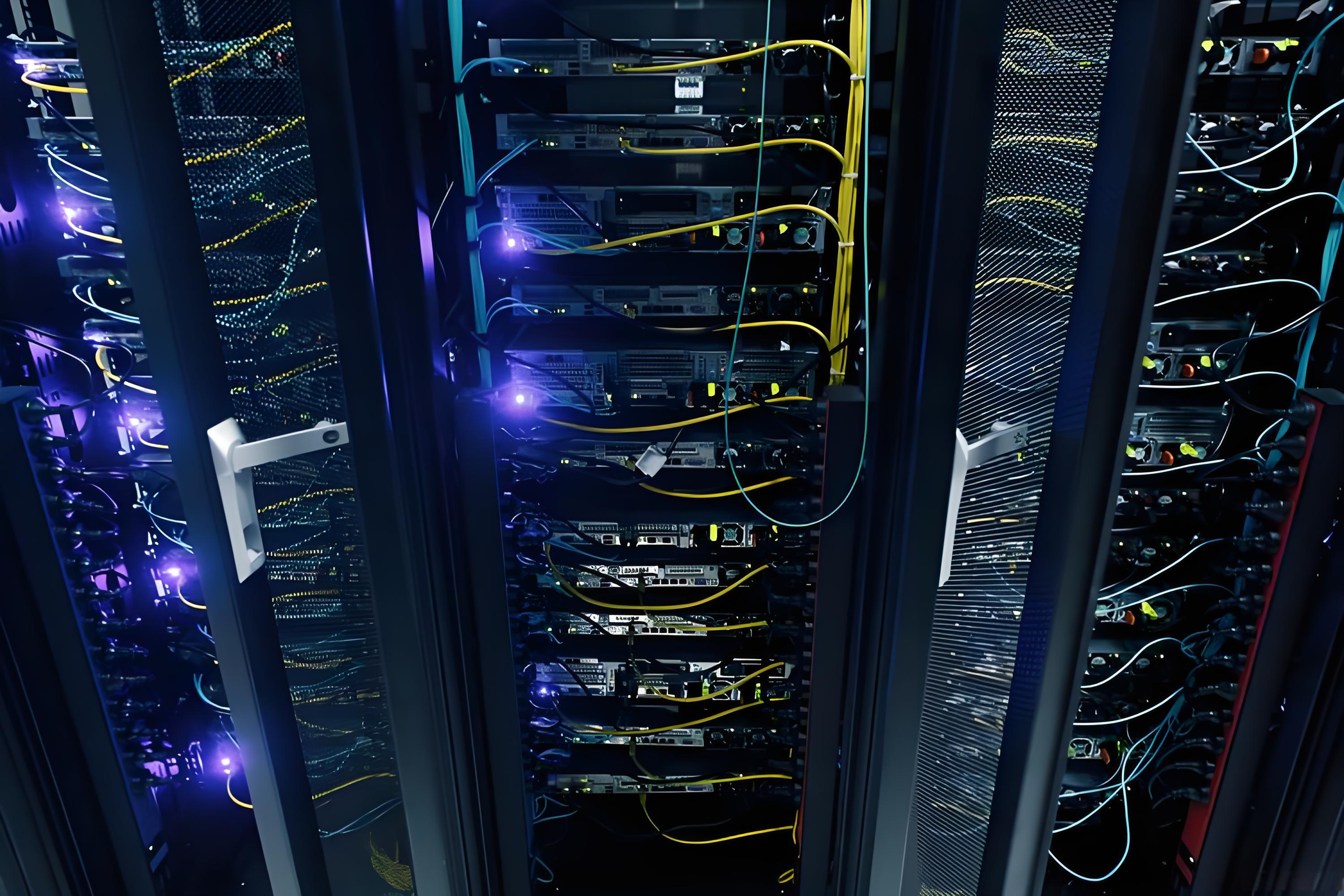 Fiber Optic Cabling High-Speed Network Center Advanced Computing Center