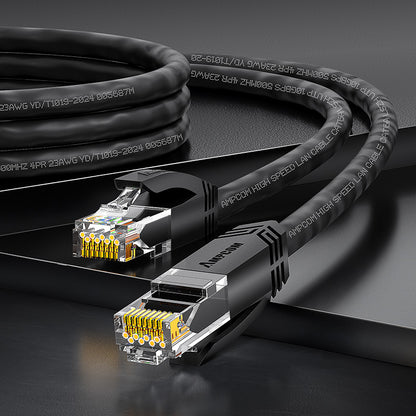 AMPCOM CAT6/CAT6a Unshielded (UTP) LSZH Network Patch Cable for Data Center Cabling or Surveillance System Wiring