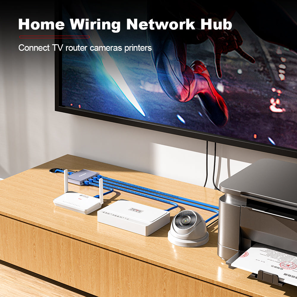  Divisor de cabo de rede AMPCOM 1 para 2 RJ45 