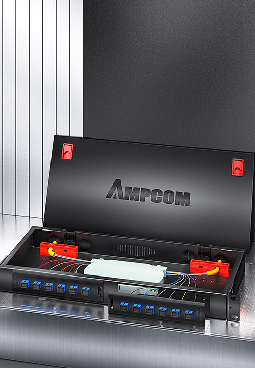Optical Fiber Terminal Boxs / Fiber Junction Box, AMPCOM High-Density ...