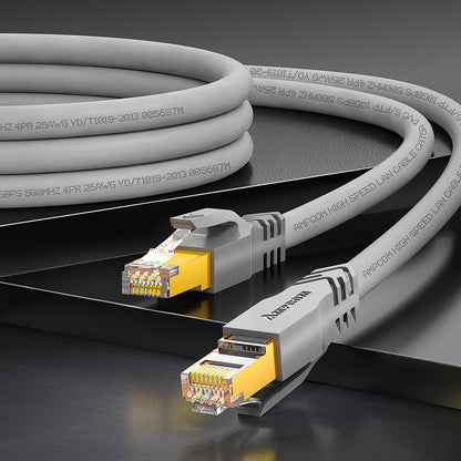 AMPCOM Ultra-Flexible Cat6a 26AWG S/FTP Network Patch Cable, Ultra-Flexible PVC Jacket
